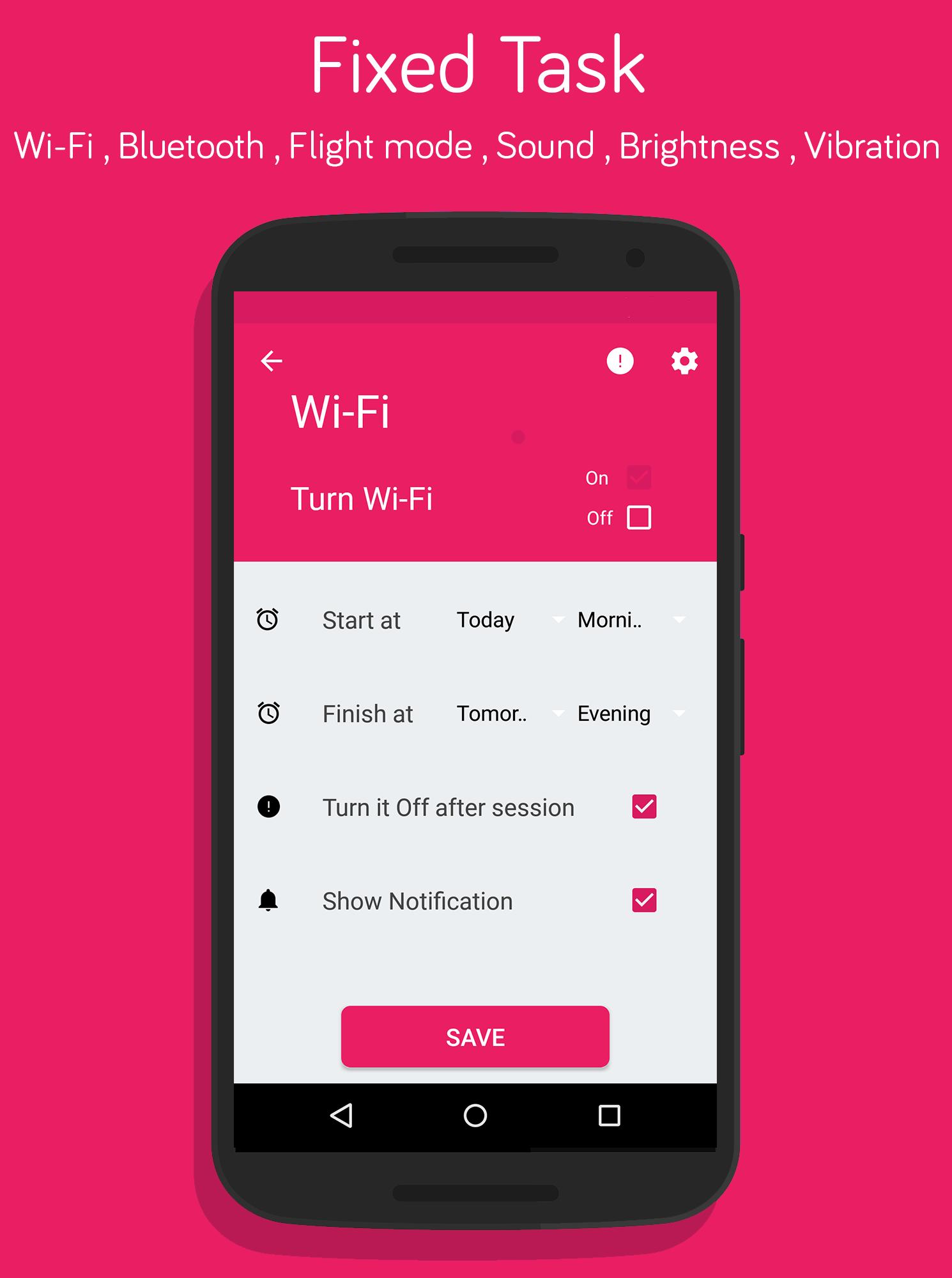 Settings Timer