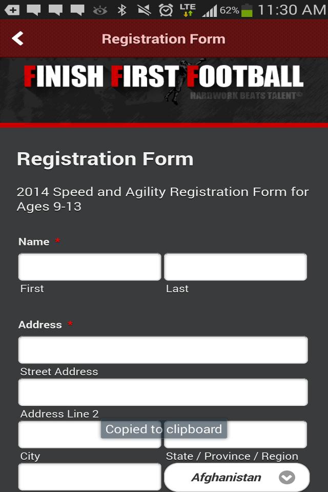 Finish First
