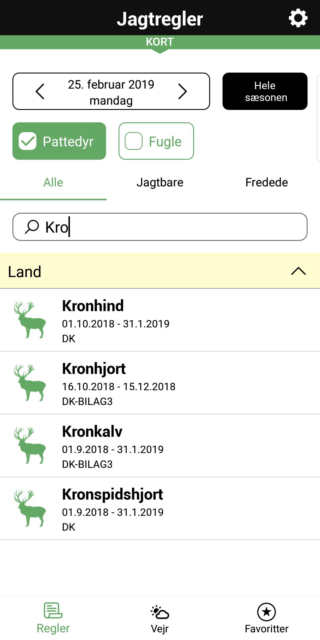 Jagttider - GPS