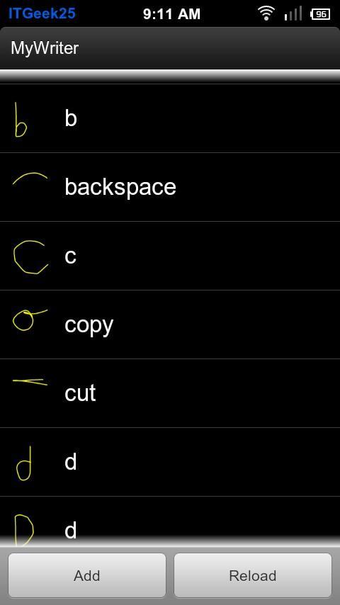 MyWriter Gesture Keyboard