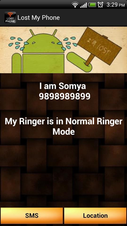 Lost My Phone