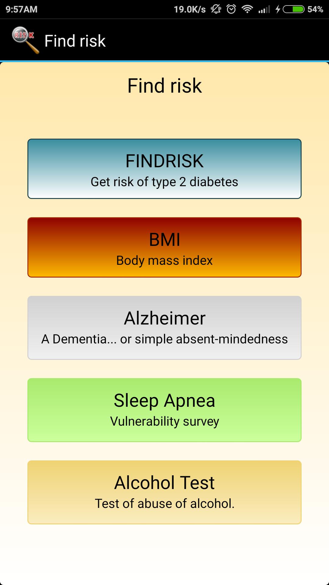 Find risk