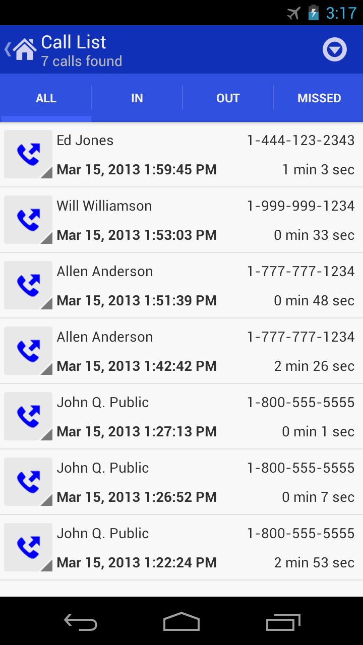 Call Log Tools