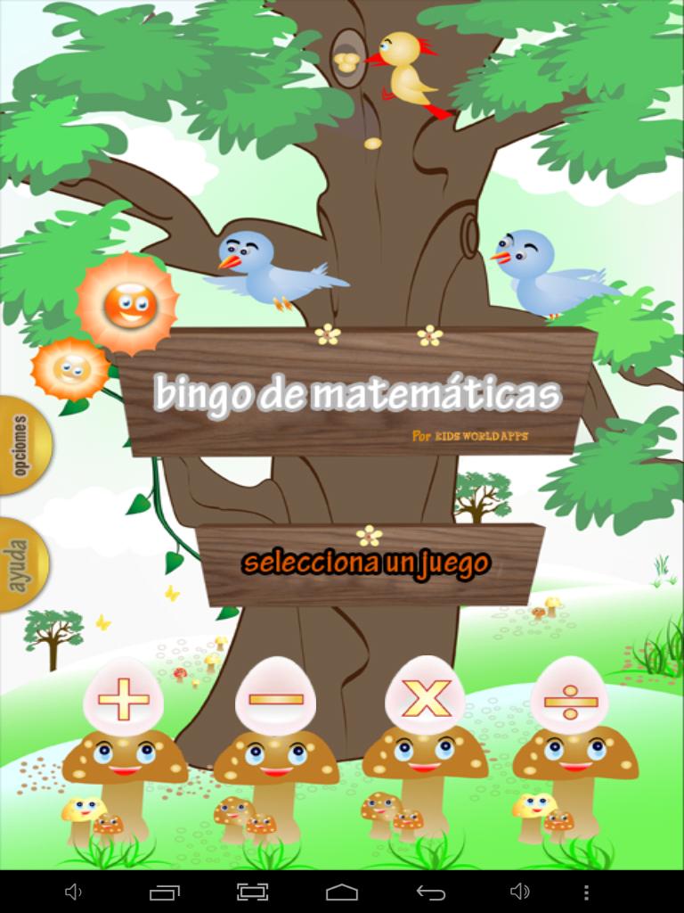 Math Bingo-spanish