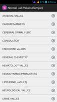 Normal Lab Values Reference