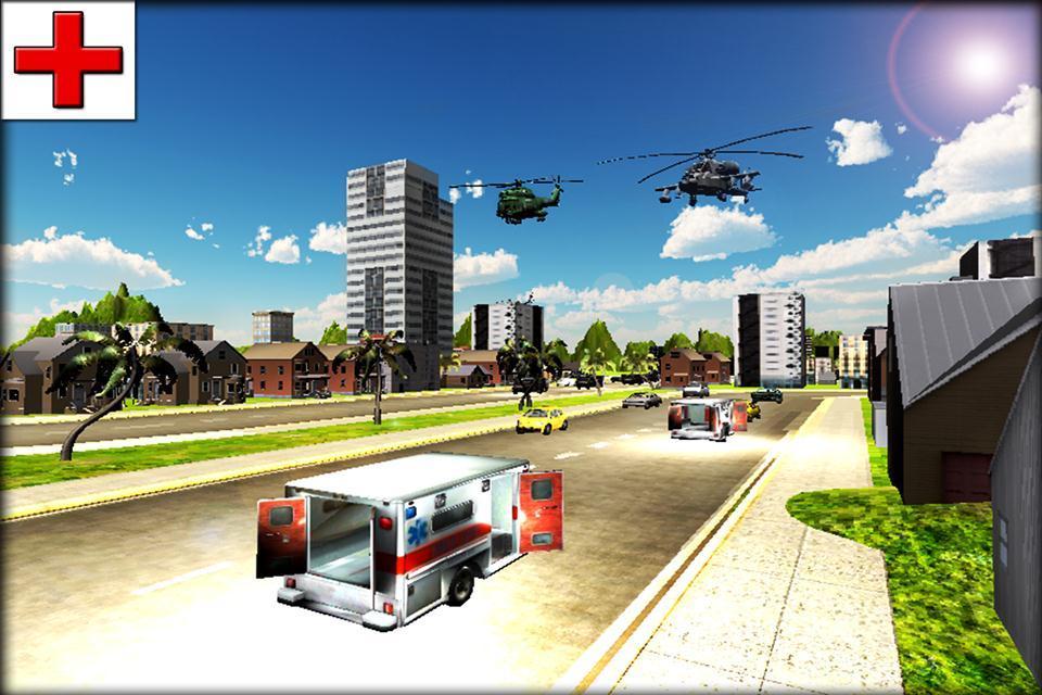 911 City Ambulance Rescue 3D