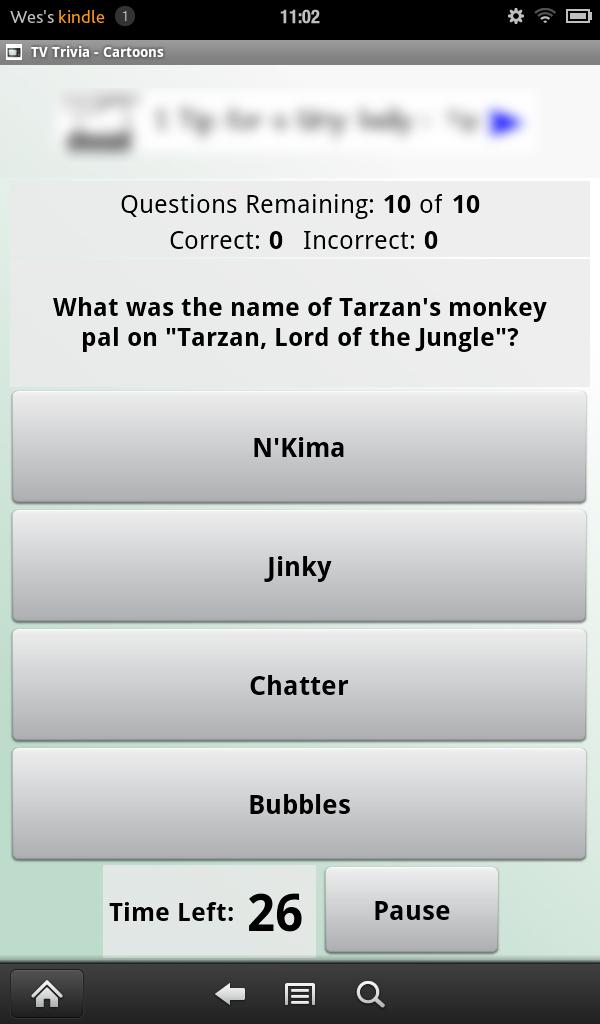 Cartoon Trivia