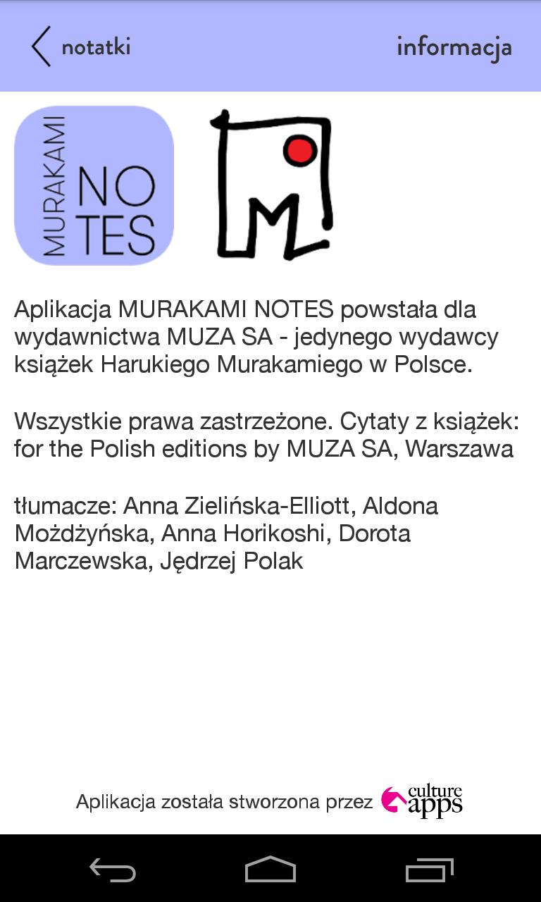 Murakami Notes