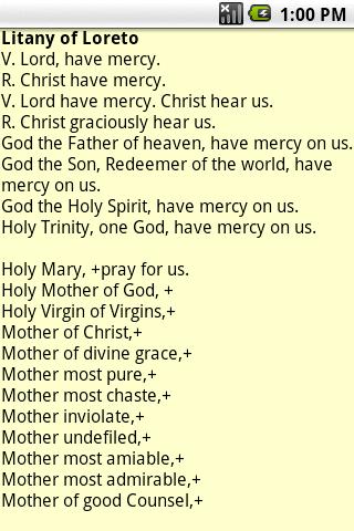 Mobile Litanies