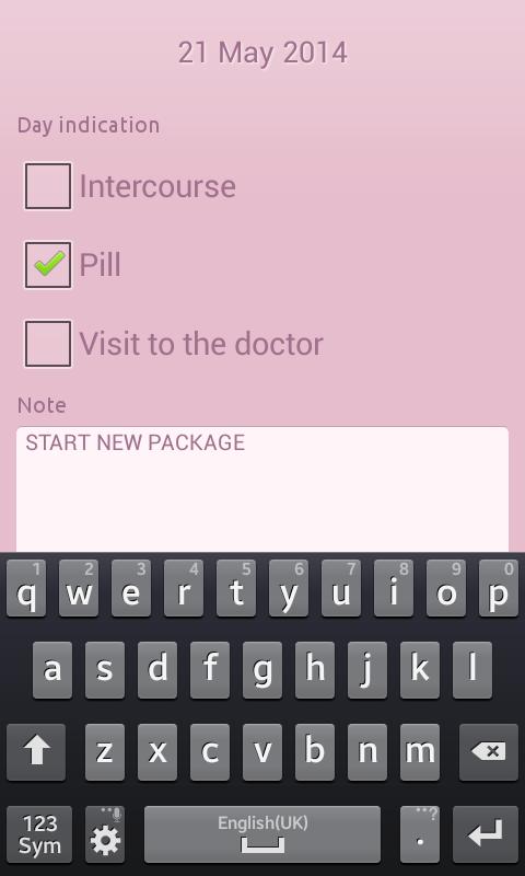 Period calendar