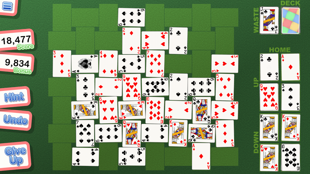 Crystal Crazy Quilt Solitaire