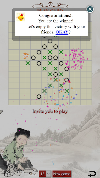 Playing chess Caro - Tic tac t