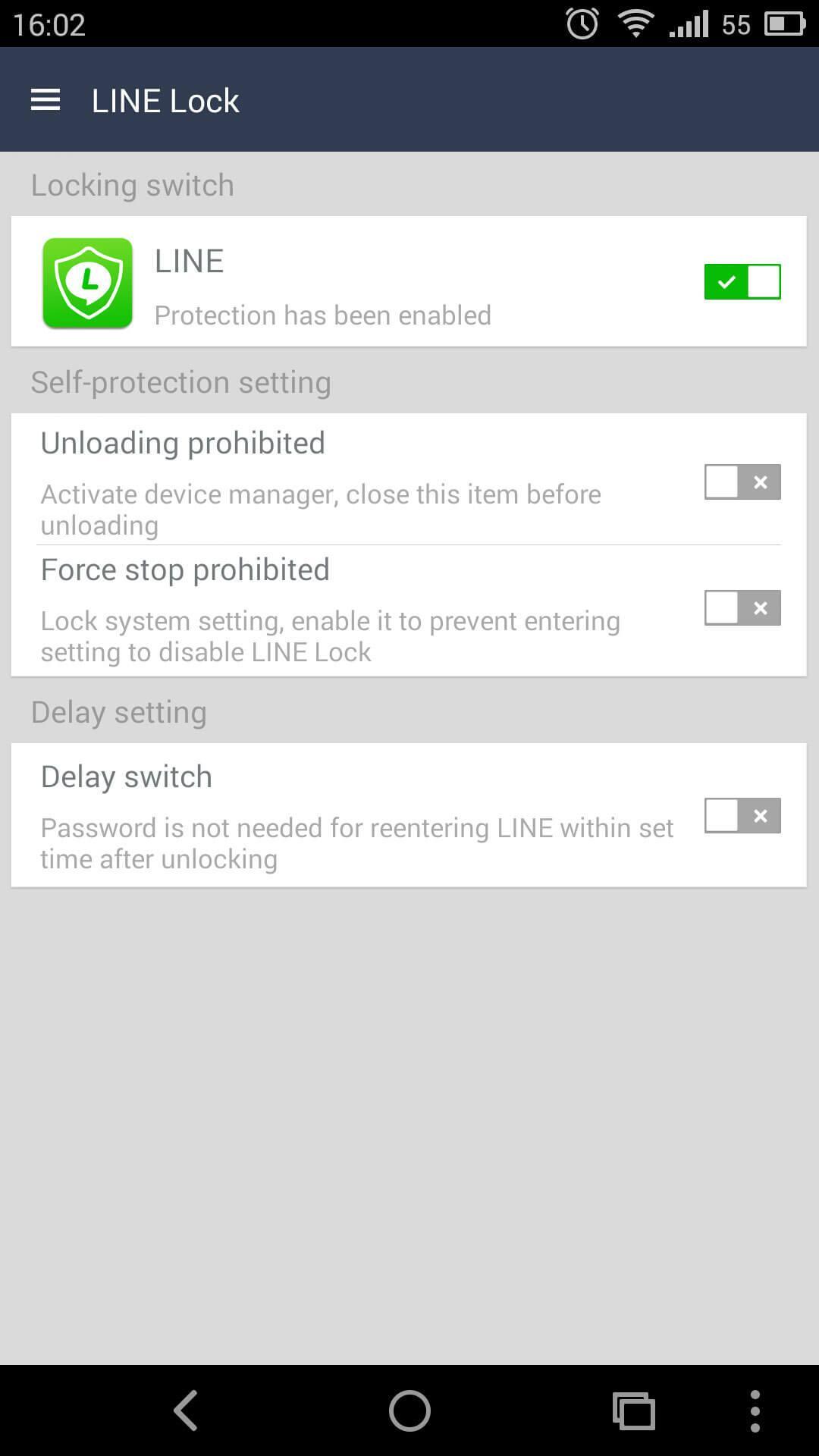 LINE LOCK