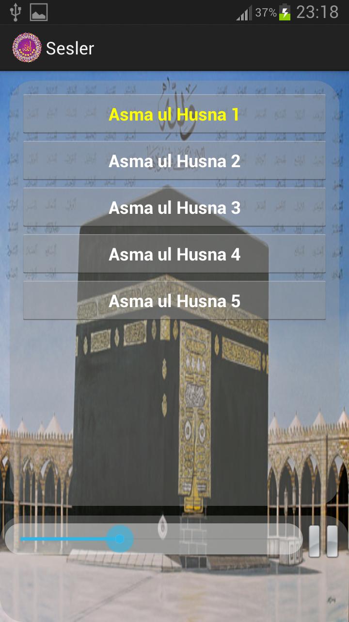 99 names of Allah with sound