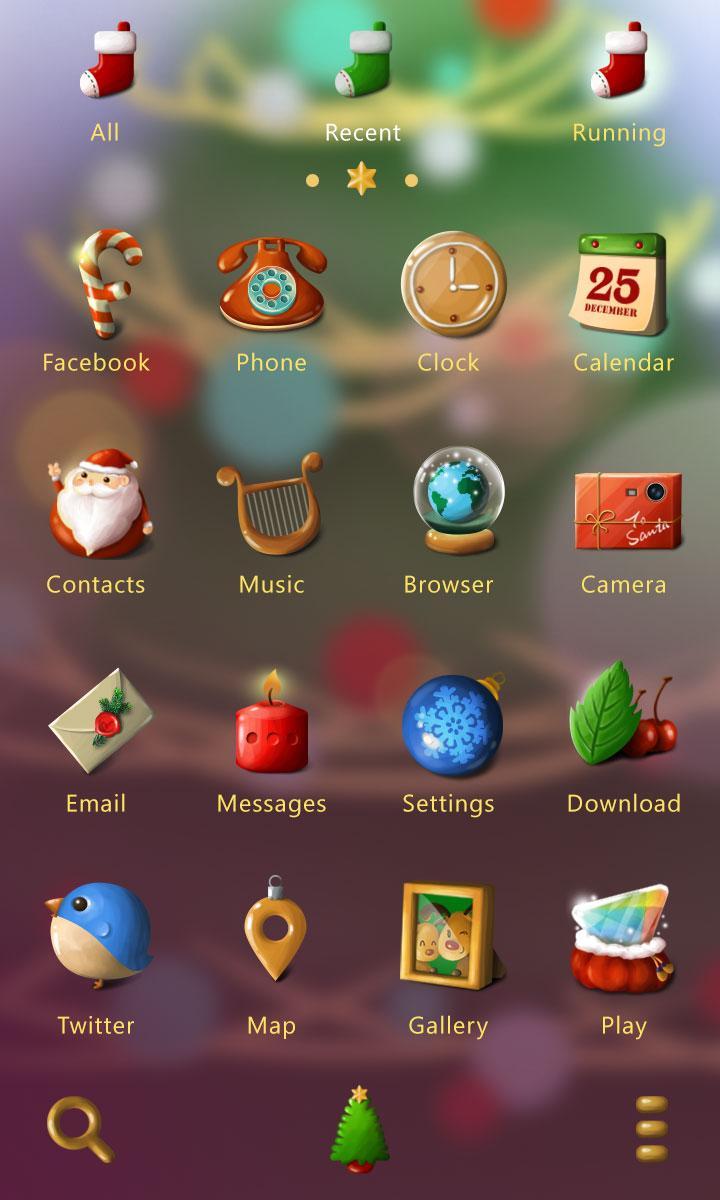 Silent Night GO Launcher Theme