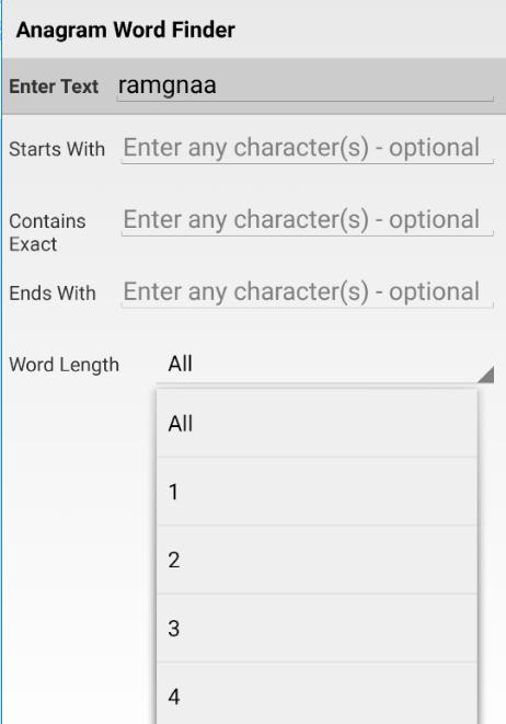 Anagram Word Finder - Solver