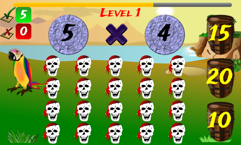 1st - 4th Grade Math Pirate