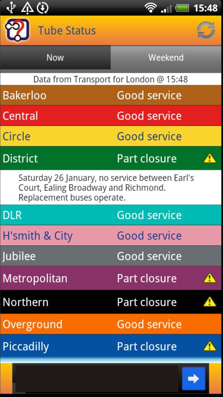 London Tube Status