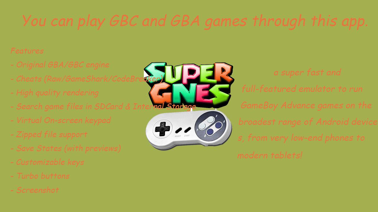 GBA &GBC Emulator