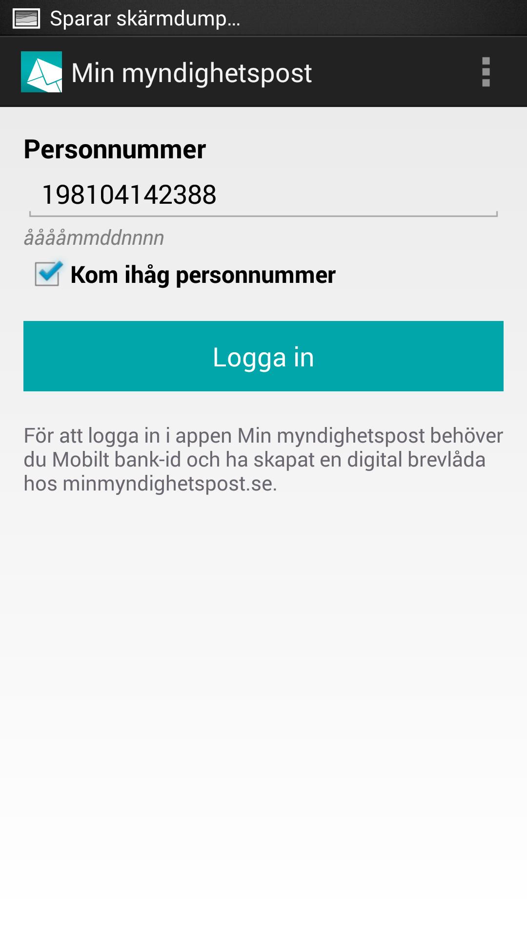 Min myndighetspost