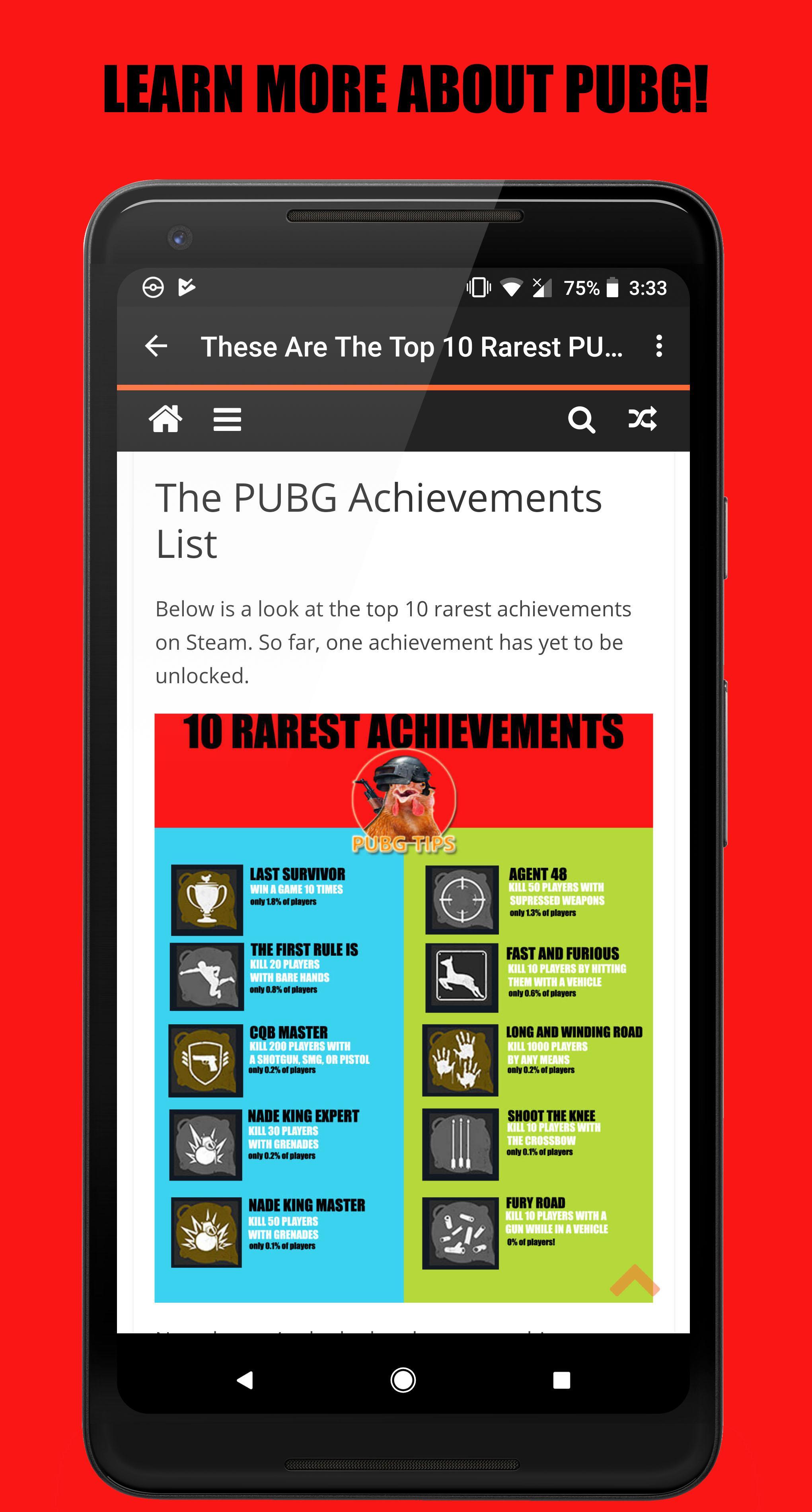 Guide For PUBG Mobile - Stats, Tips, Merch & More
