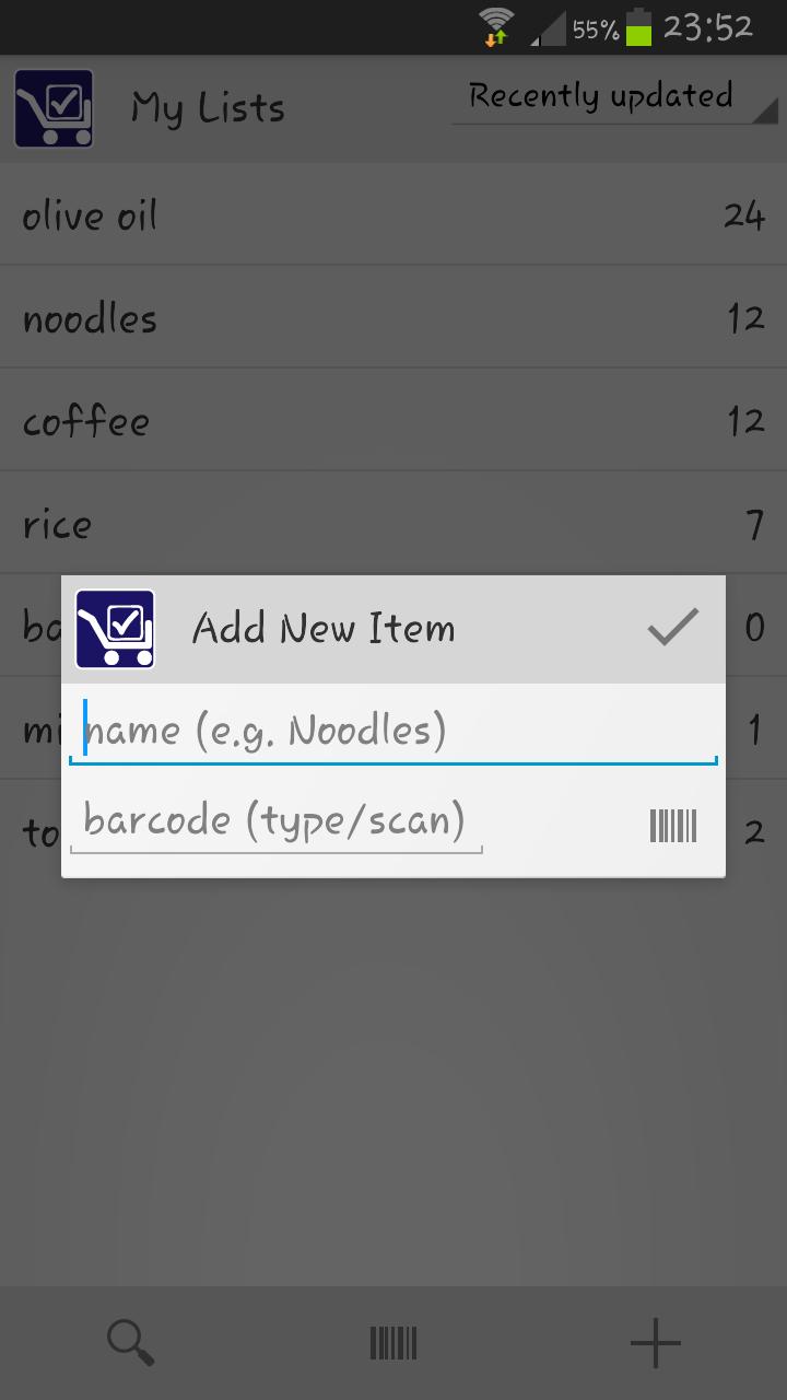 Track My Grocery