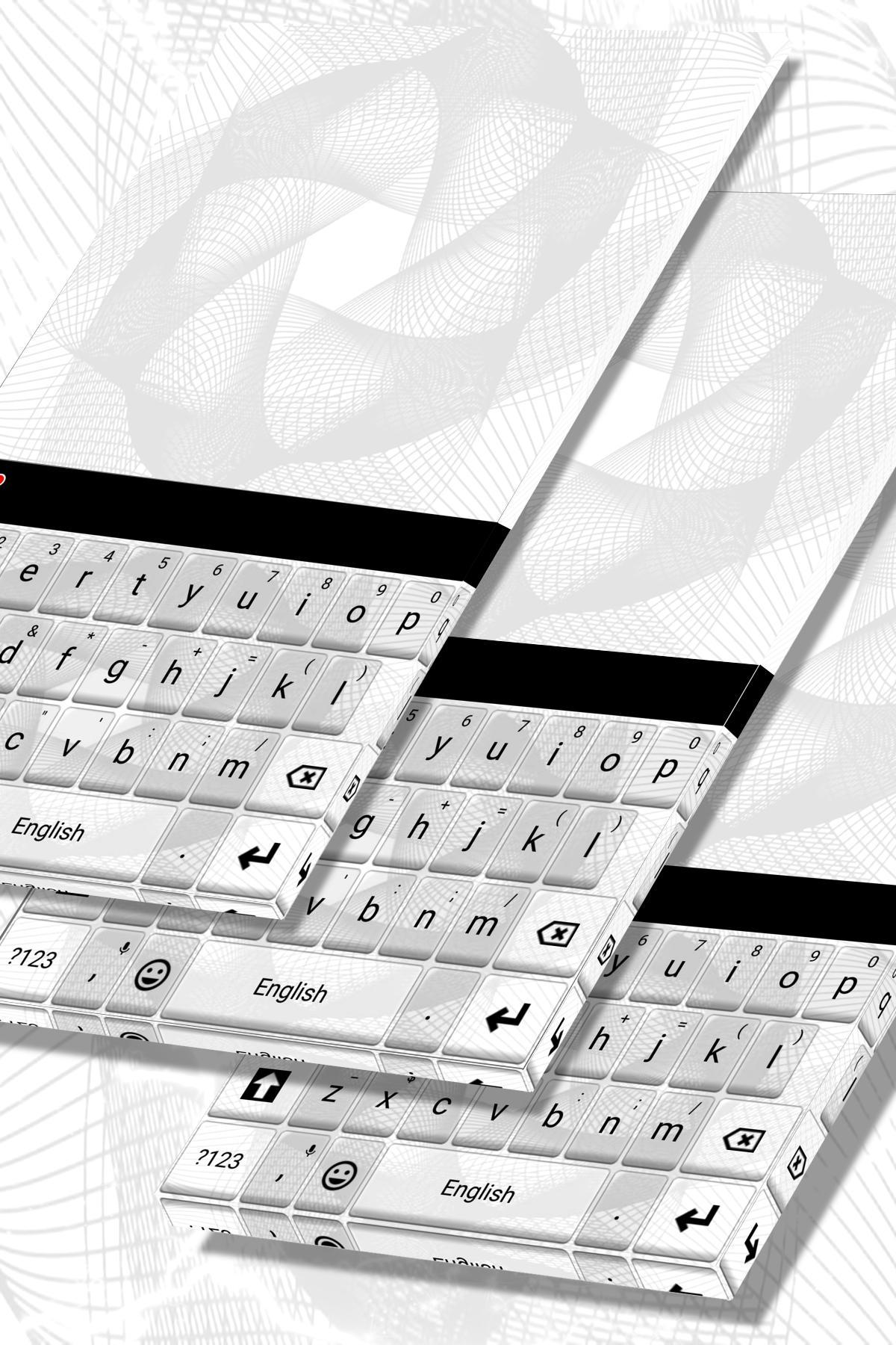 White Keyboard Theme
