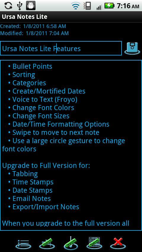 Ursa Notes Lite