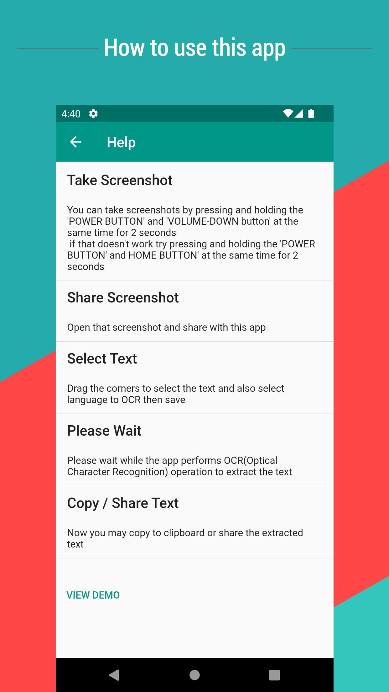 Copy Text On Screen pro