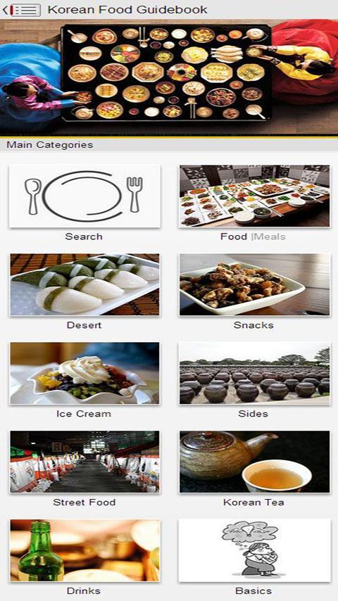 Korean Food Guidebook (KFGB)