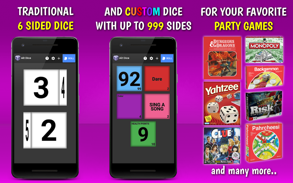 Dice Roller: Alt Dice