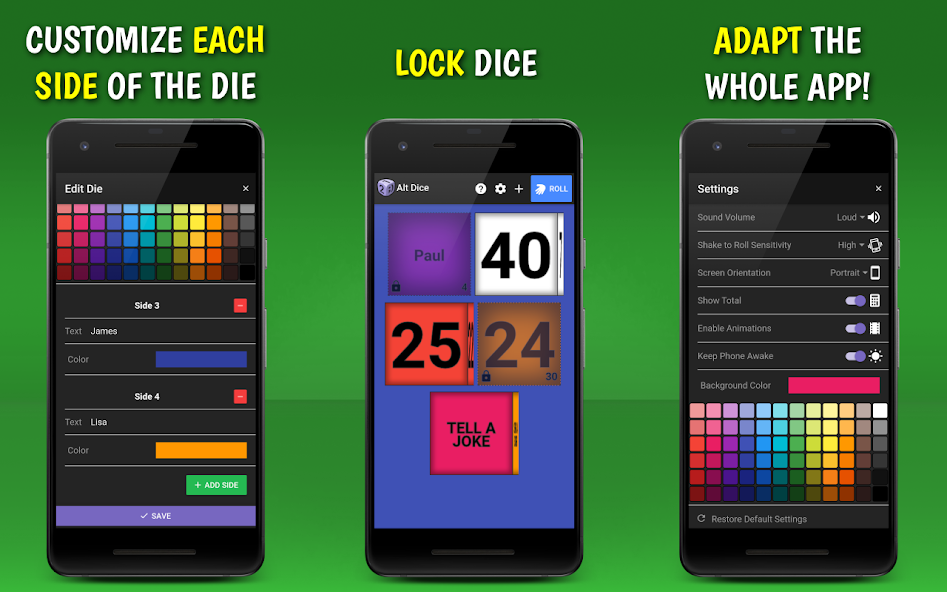 Dice Roller: Alt Dice