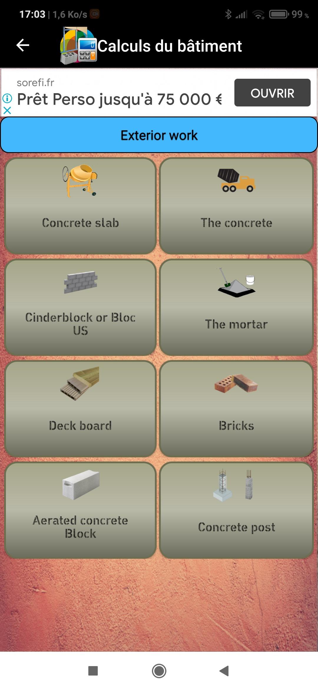Building calculations