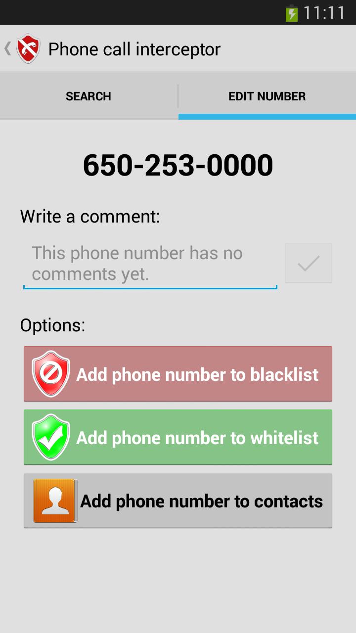 Intercept phone calls