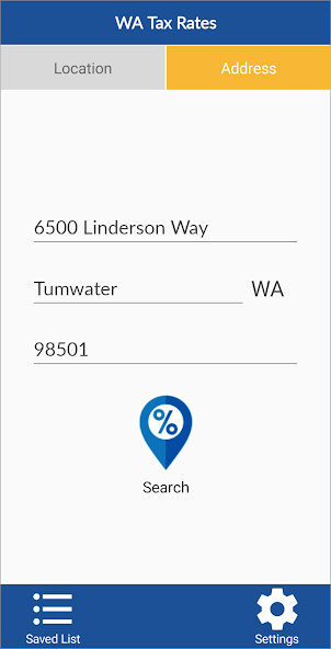 WA Sales Tax Rate Lookup