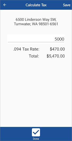 WA Sales Tax Rate Lookup