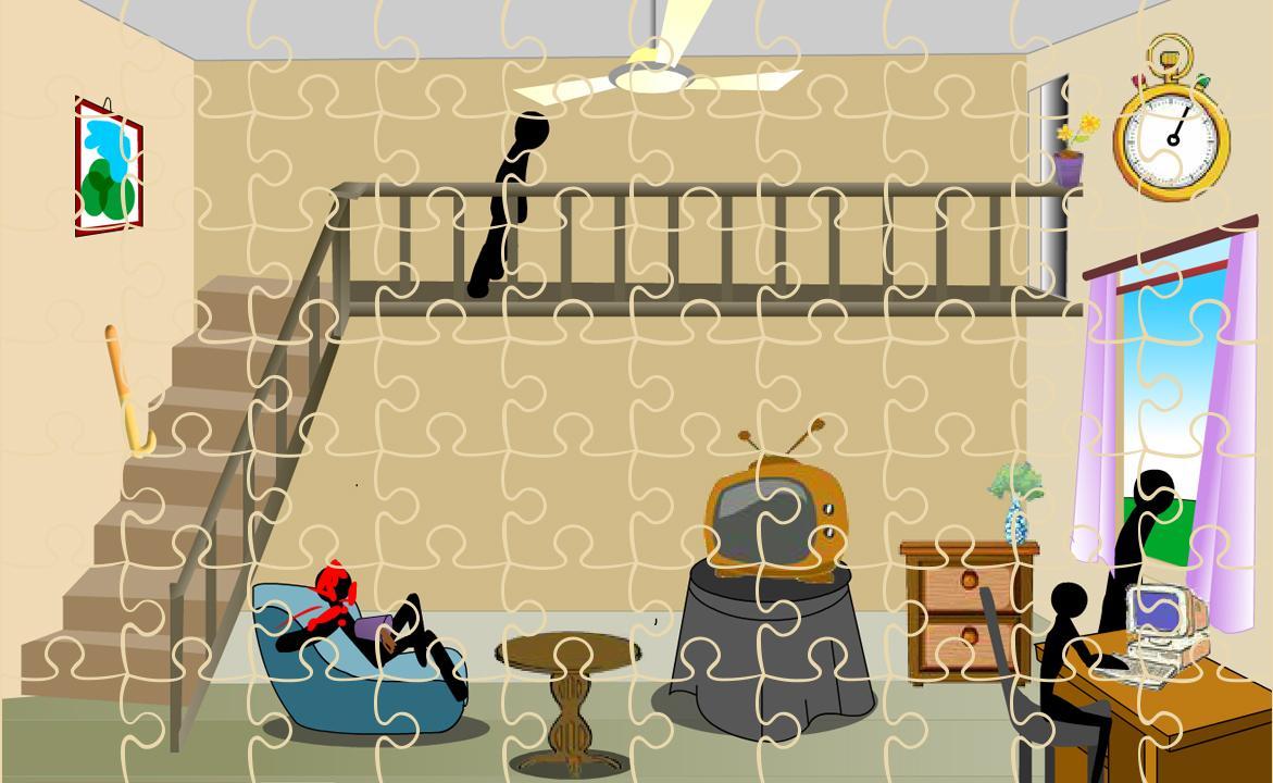 Stickman Death Livingroom