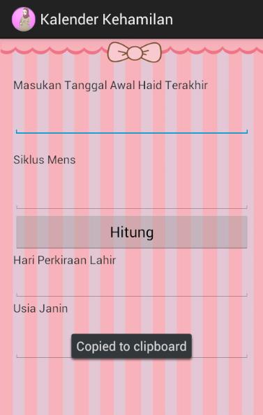 Kalender Kehamilan
