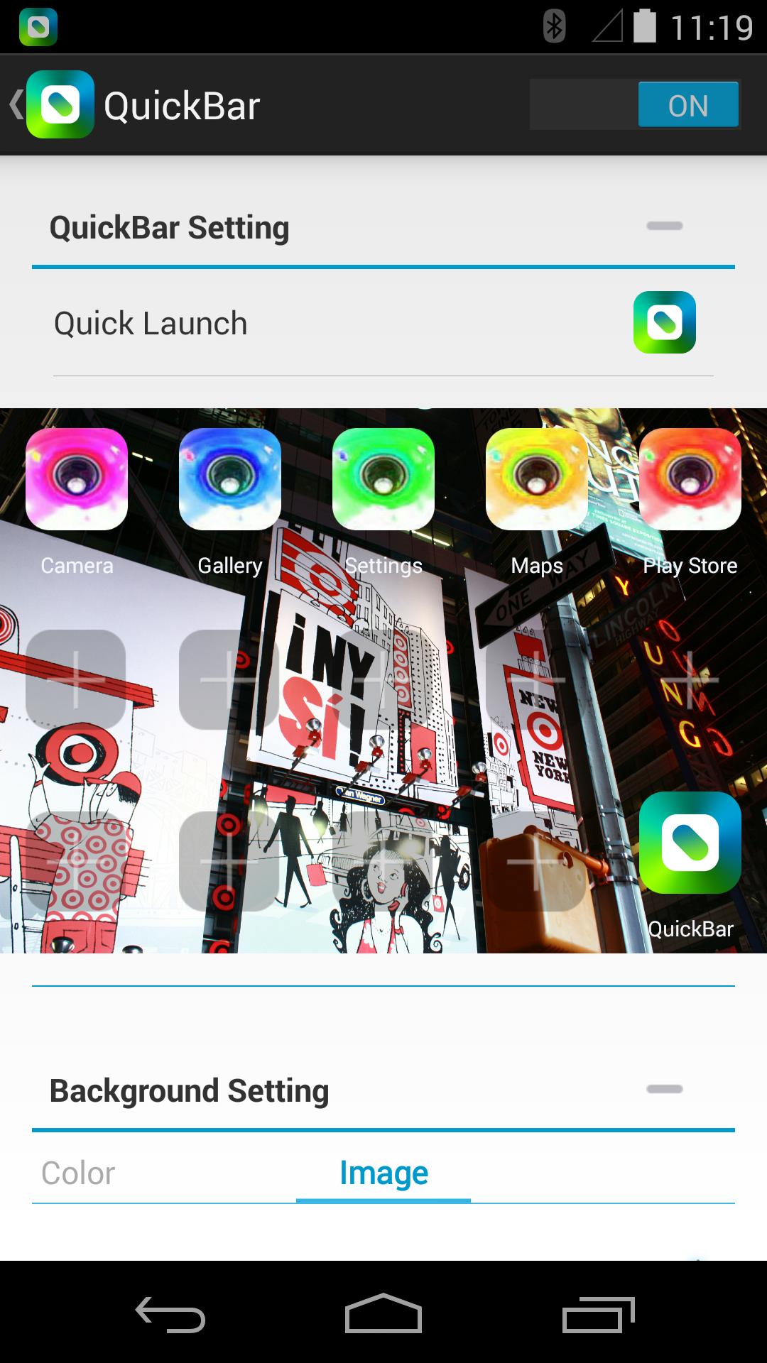 Quick Bar(Noti bar Short cut)