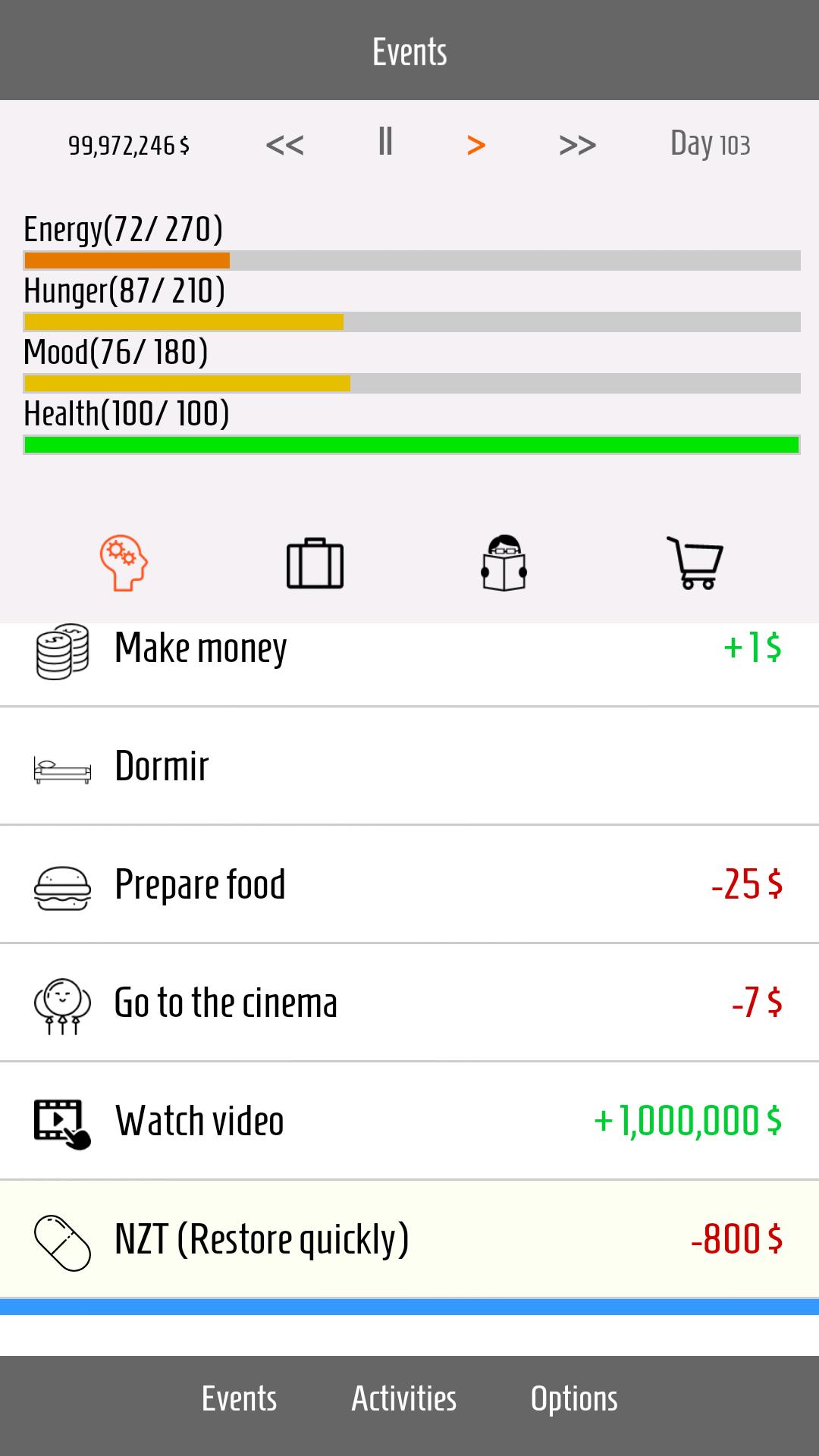 Life simulator