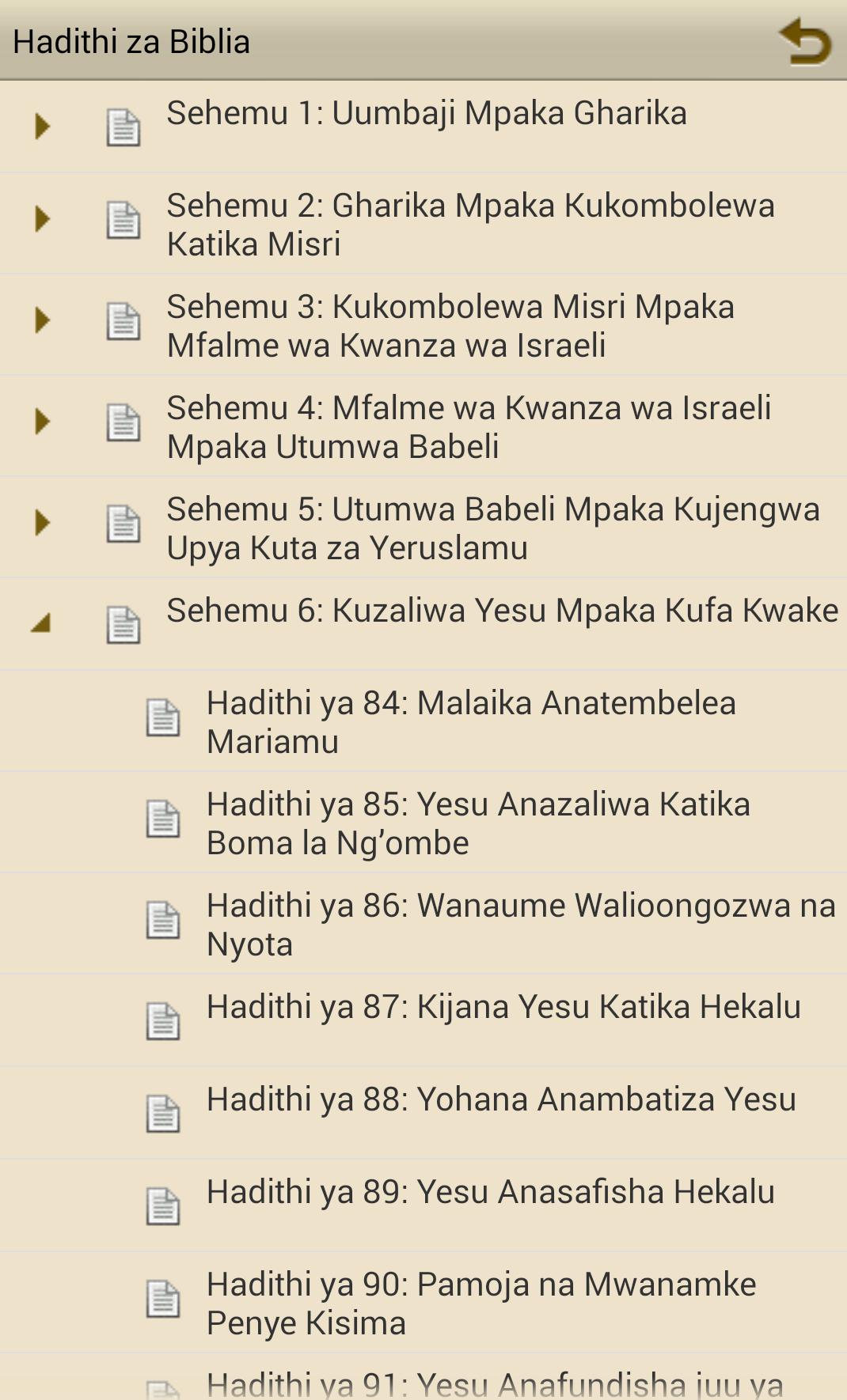 Hadithi za Biblia