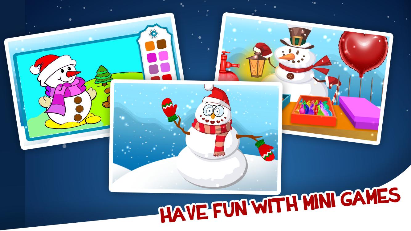Christmas Snowman- Snow pop
