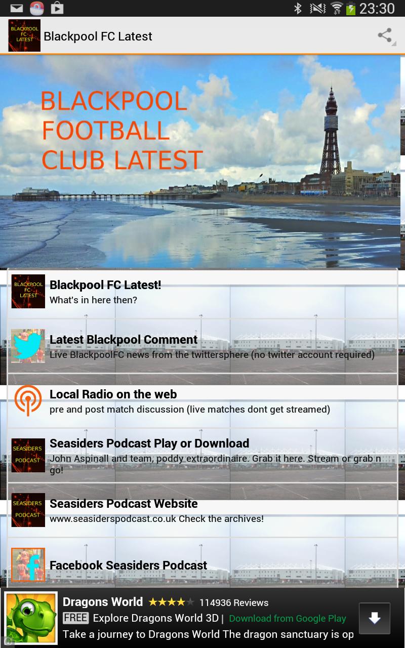 Blackpool FC Latest