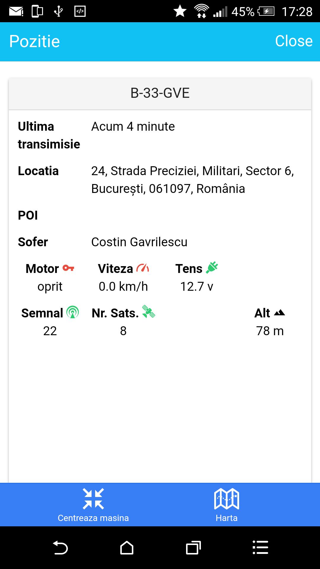 Localizare GPS Beta