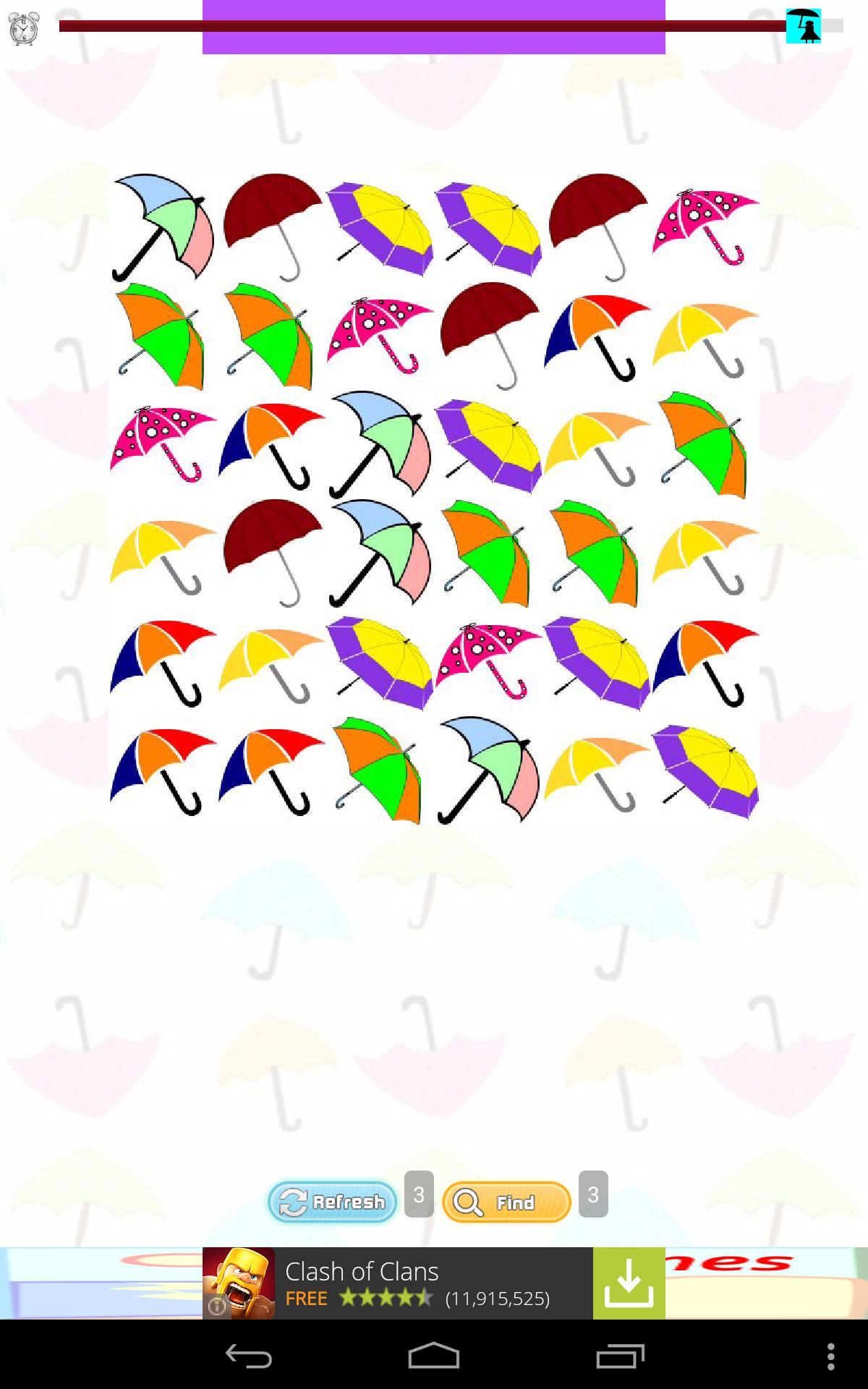 Umbrella Match Game