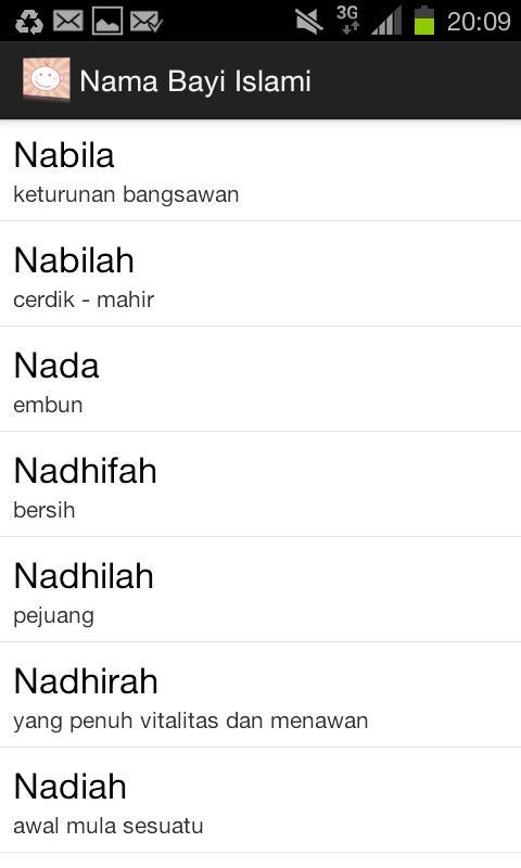 Nama Bayi Islami