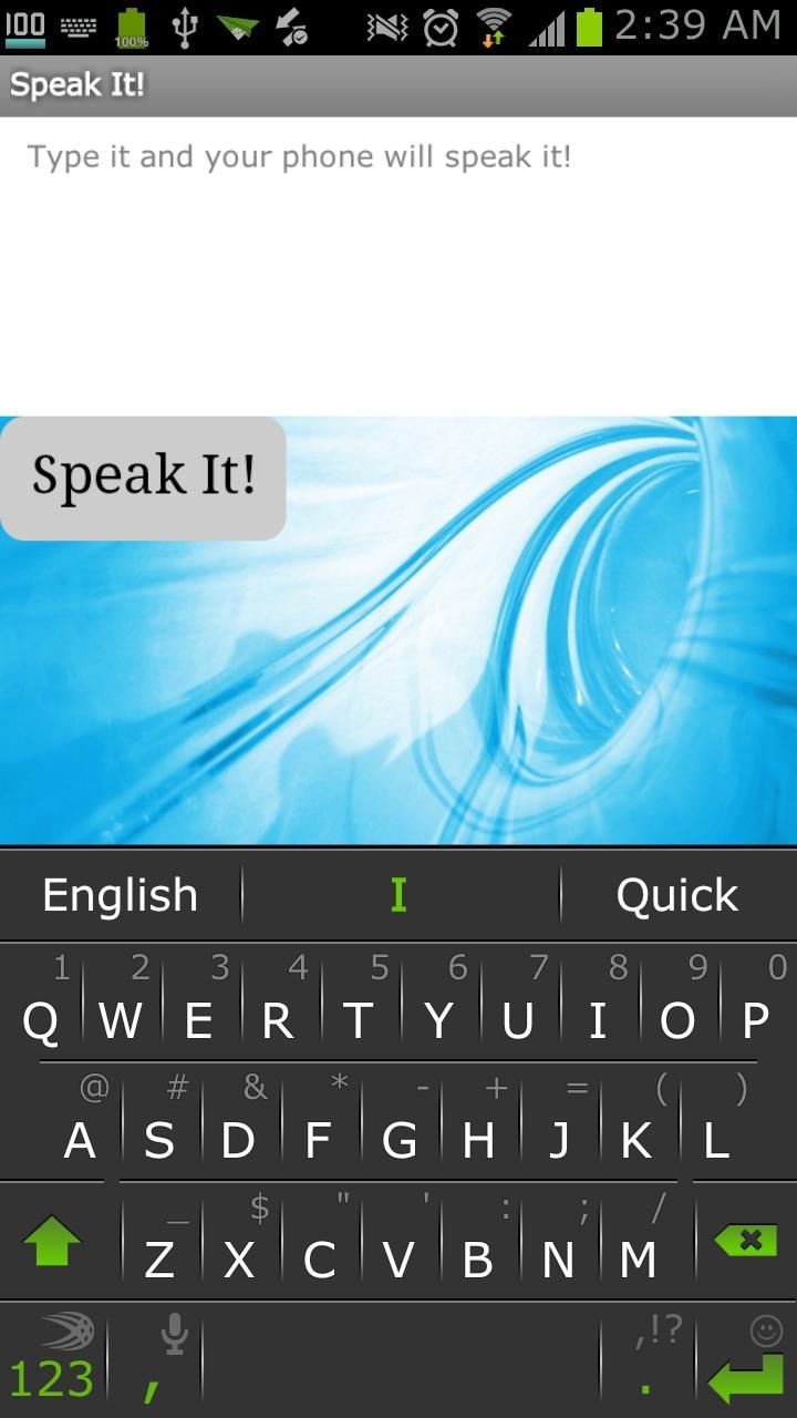 Speak It!