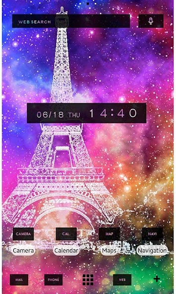 Paris Wallpaper-Space Eiffel-