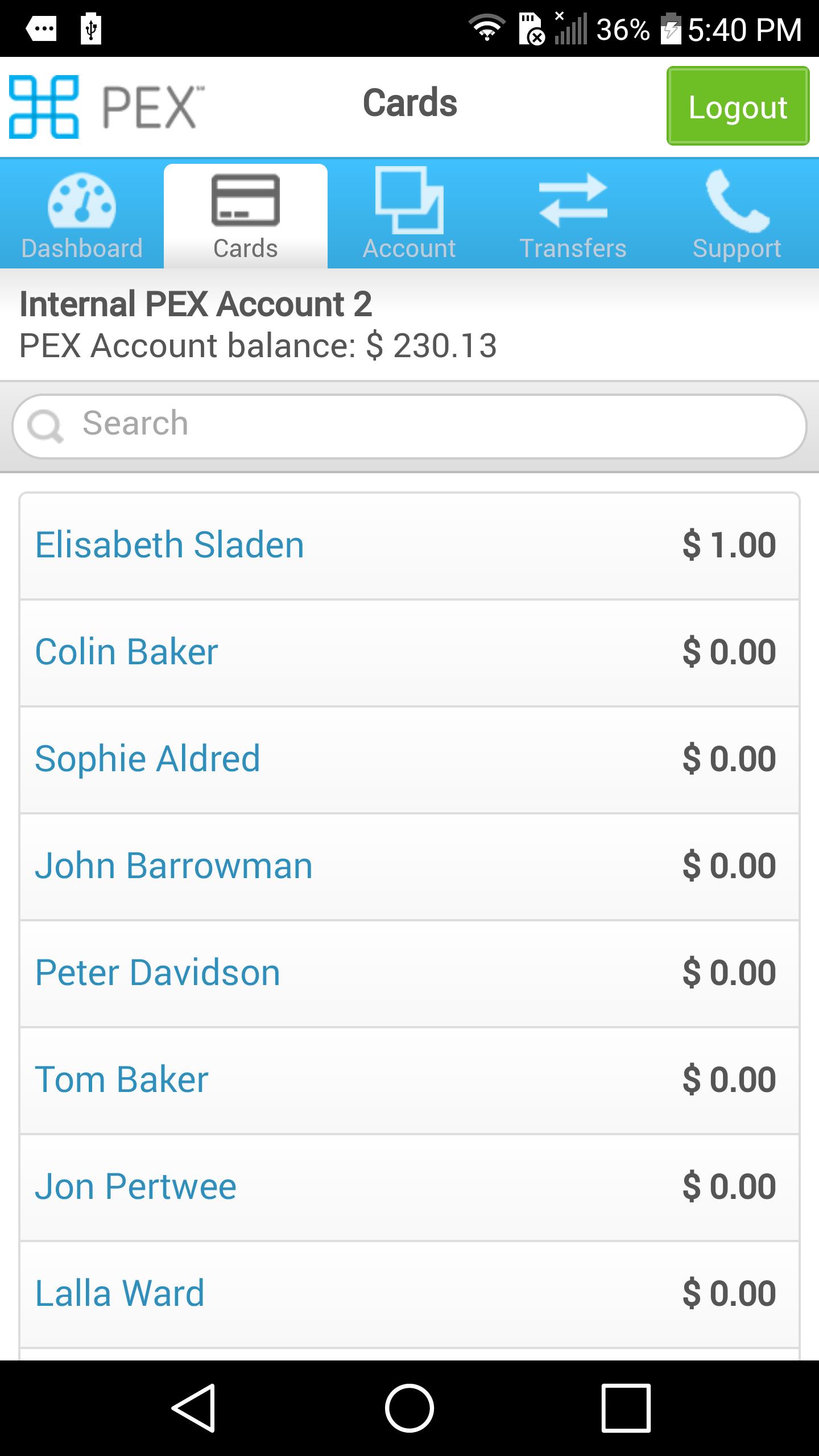 PEX Admin