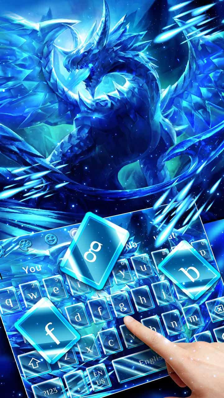 Blazing Blue Dragon Keyboard Theme